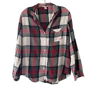 Victoria’s Secret Plaid Button-Up Shirt Size S
